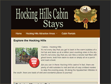 Tablet Screenshot of cabins.heartofhocking.com